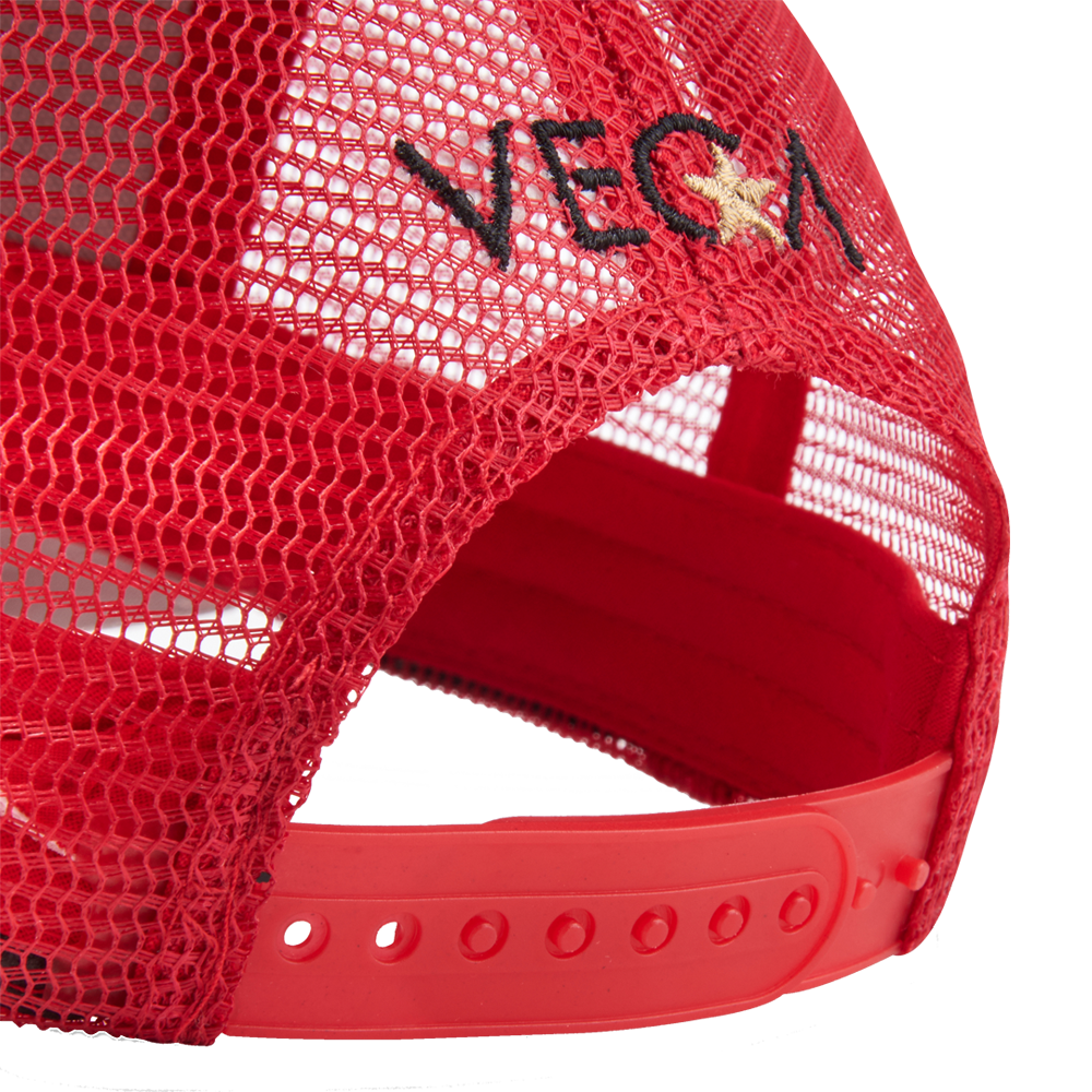 VEGA Trucker Cap Red Grey Image 1